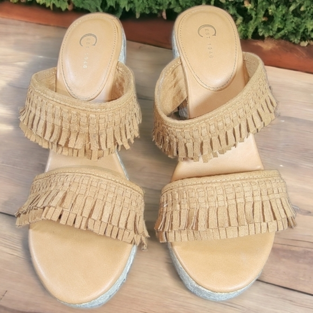 Comfort‎ est 1946 Fringe Sandals - Size 9 - Picture 2 of 5